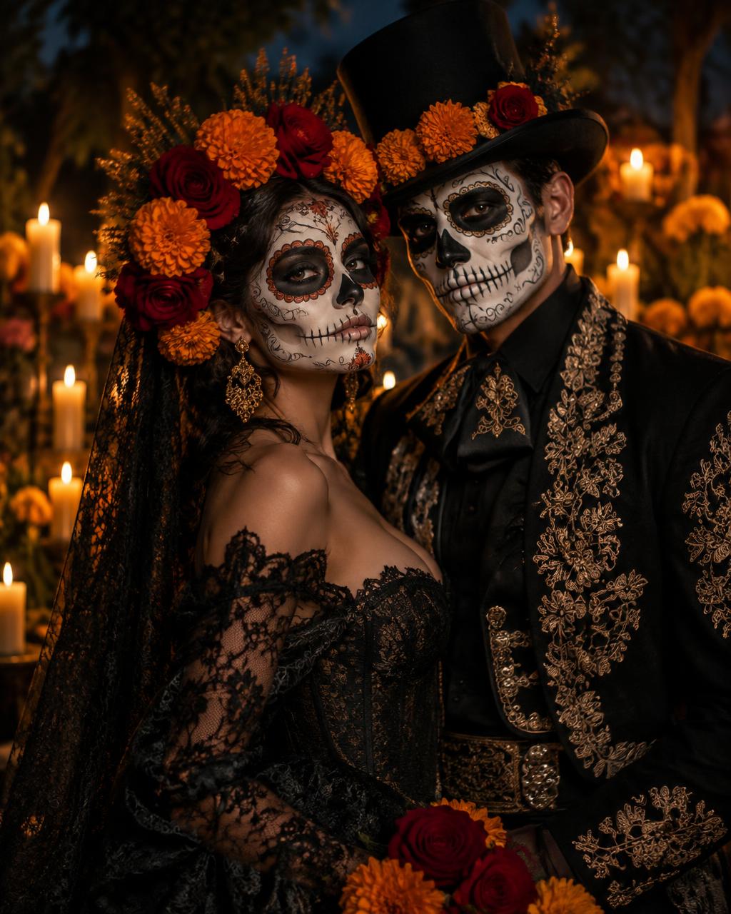 Day of the Dead inspired look